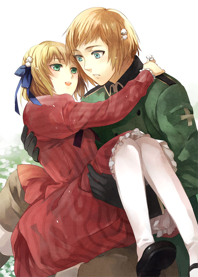 liechtenstein and switzerland (axis powers hetalia) drawn by ariko