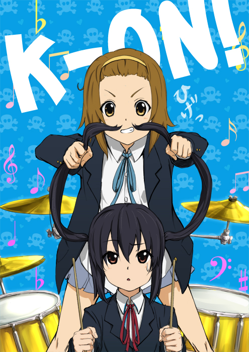 nakano azusa and tainaka ritsu (k-on!) drawn by mashiro_(lemon_jam)