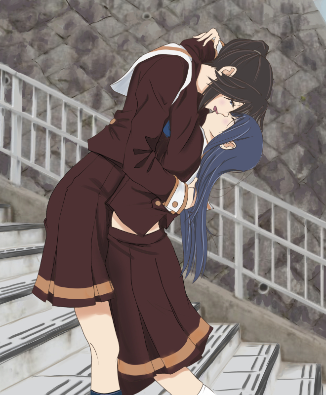 yoroizuka mizore and kasaki nozomi (hibike! euphonium and 1 more) drawn by chiezou