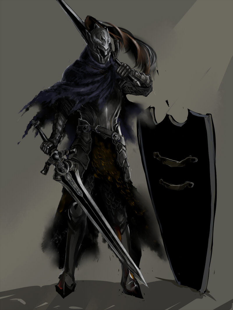 artorias the abysswalker (dark souls and 1 more) drawn by oginogisaki