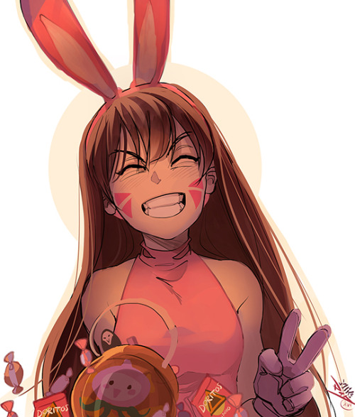 d.va (overwatch and 1 more) drawn by vashperado