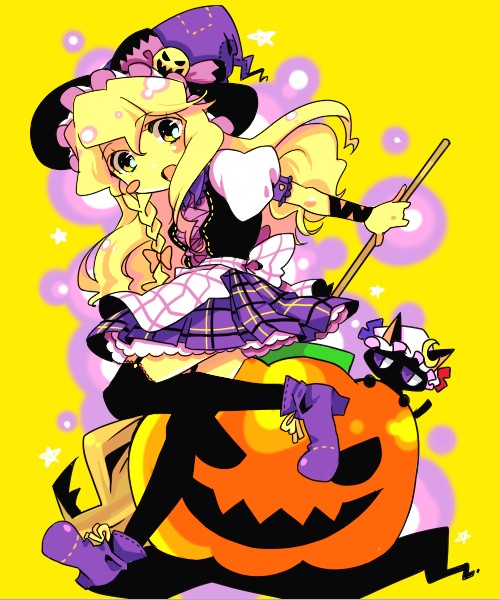 kirisame marisa and patchouli knowledge (touhou) drawn by chigo