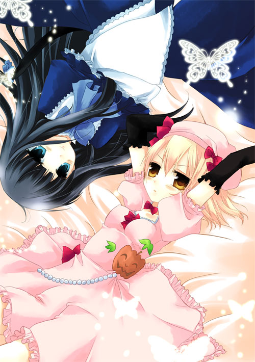 frederica bernkastel and lambdadelta (umineko no naku koro ni) drawn by ico_(pekoguest)