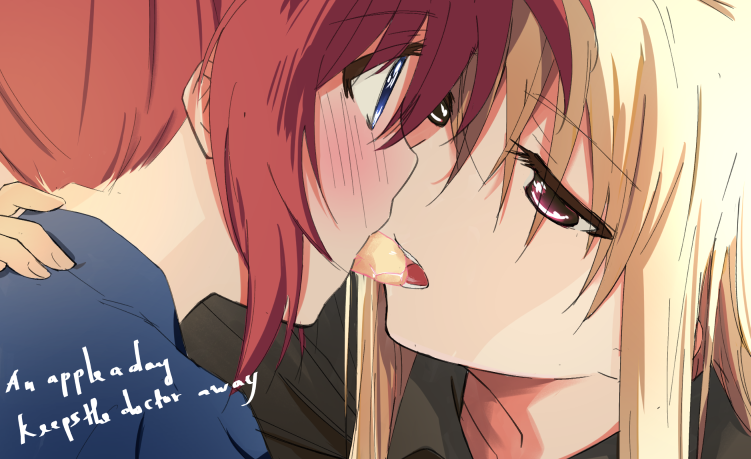 fate testarossa and takamachi nanoha (lyrical nanoha and 1 more) drawn by ossan_jololol