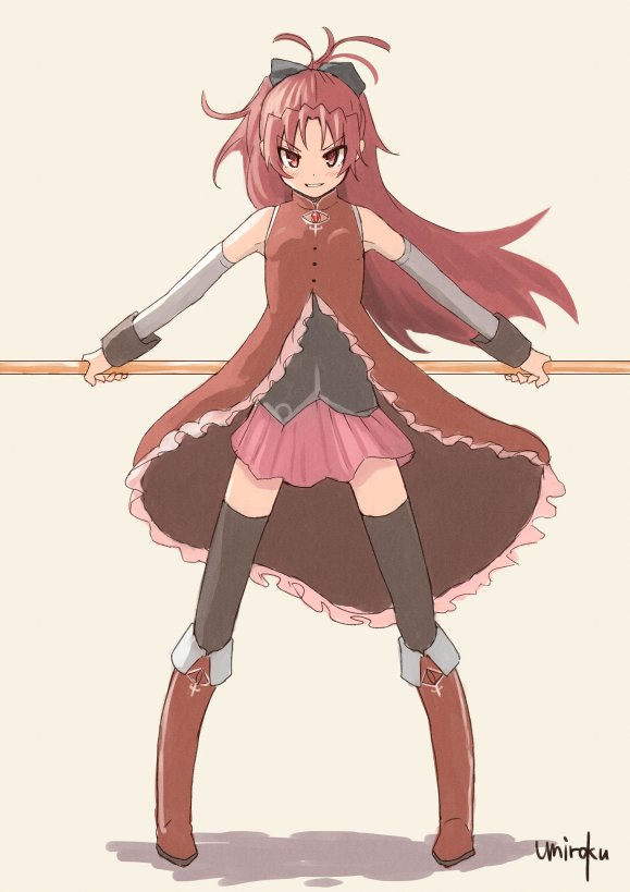 sakura kyoko (mahou shoujo madoka magica) drawn by umiroku