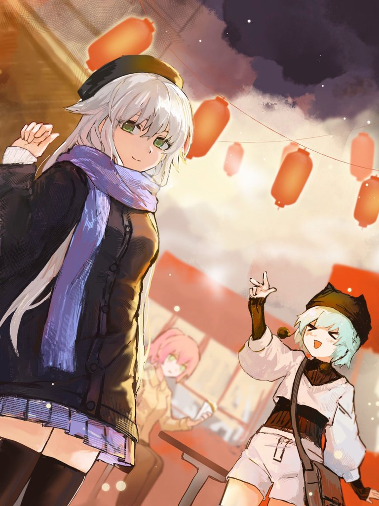 altina orion, millium orion, and juna crawford (eiyuu densetsu and 2 more) drawn by just_passerbyc