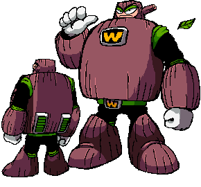 wood man (mega man and 2 more) drawn by ariga_hitoshi