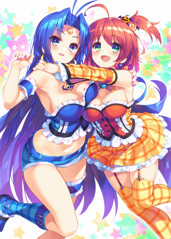 alice wishheart and rosemary bergamot (magical halloween) drawn by bucchake_(asami)