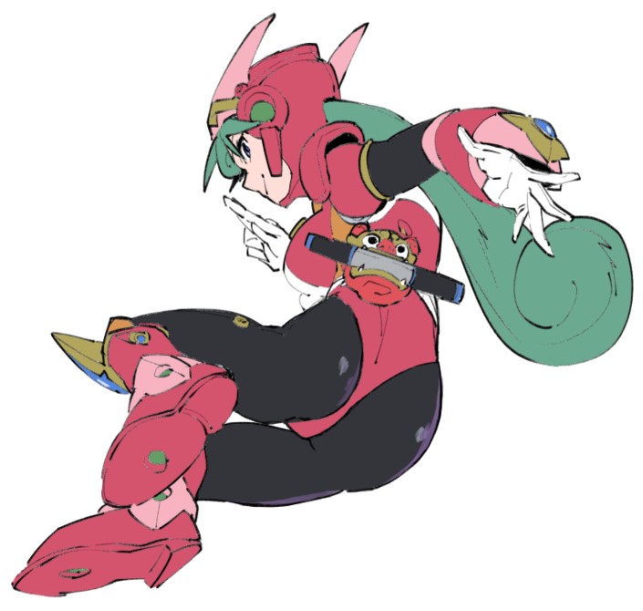 marino (mega man and 1 more) drawn by vs8key