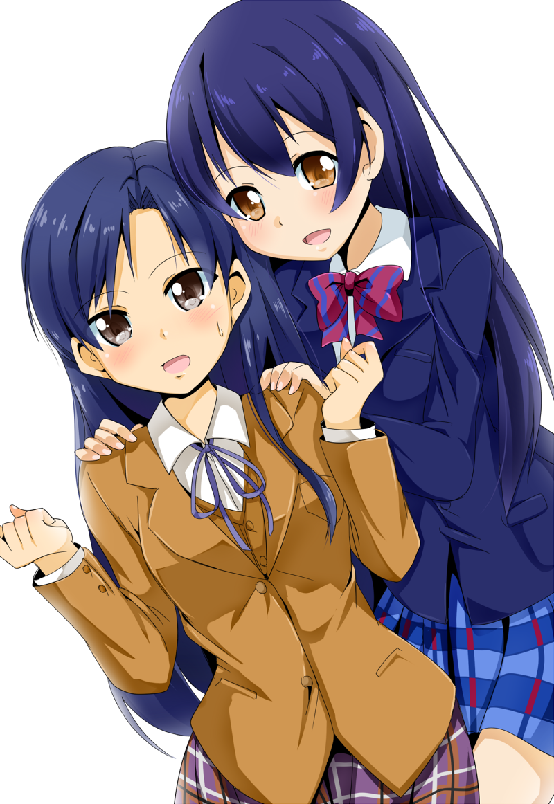 sonoda umi and kisaragi chihaya (idolmaster and 2 more) drawn by tsukasa_0913