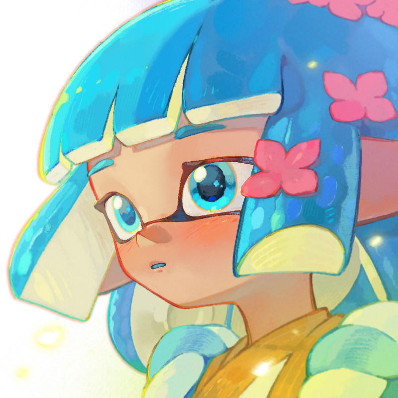 inkling player character and inkling girl (splatoon) drawn by dmwggg