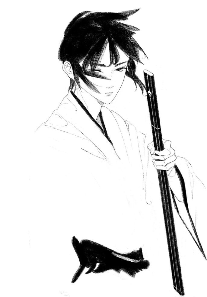 uchiha sasuke (naruto and 1 more) drawn by kairyokuranshin