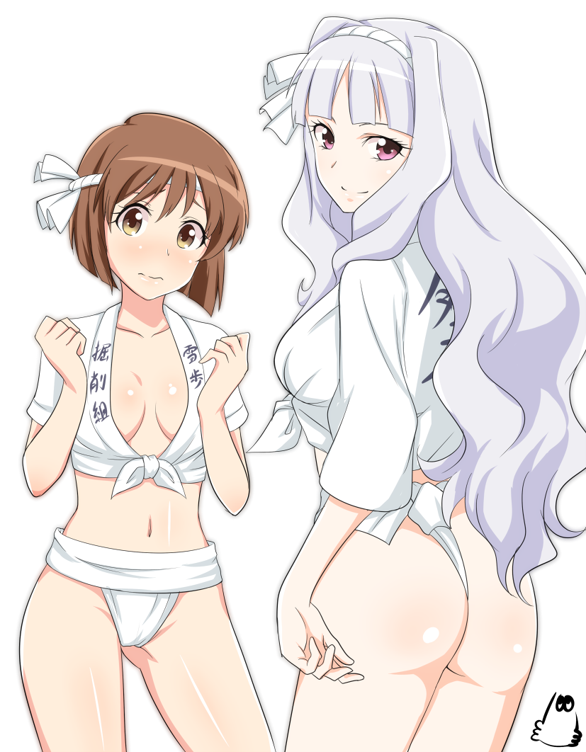 shijou takane and hagiwara yukiho (idolmaster) drawn by jabara_tornado