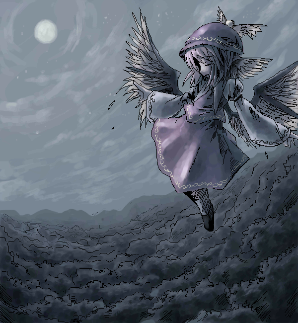 mystia lorelei (touhou) drawn by inuinu_(project_october)