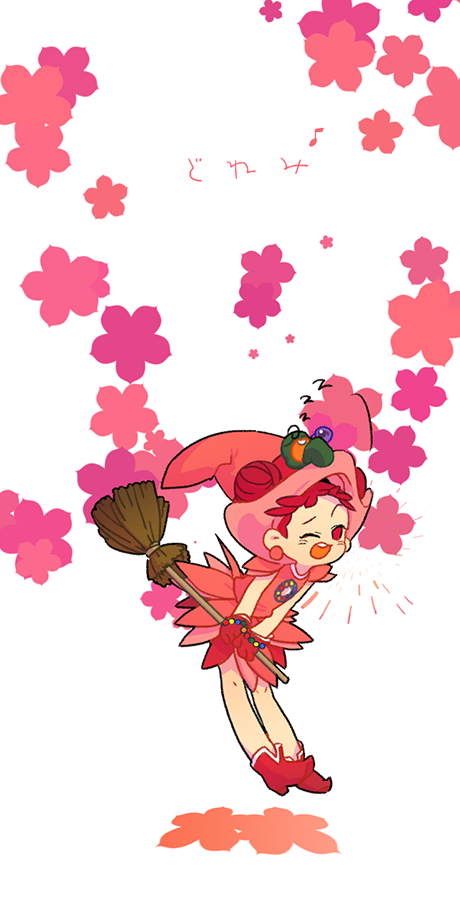 harukaze doremi and majorika (ojamajo doremi) drawn by mongoose_(pixiv14416984)
