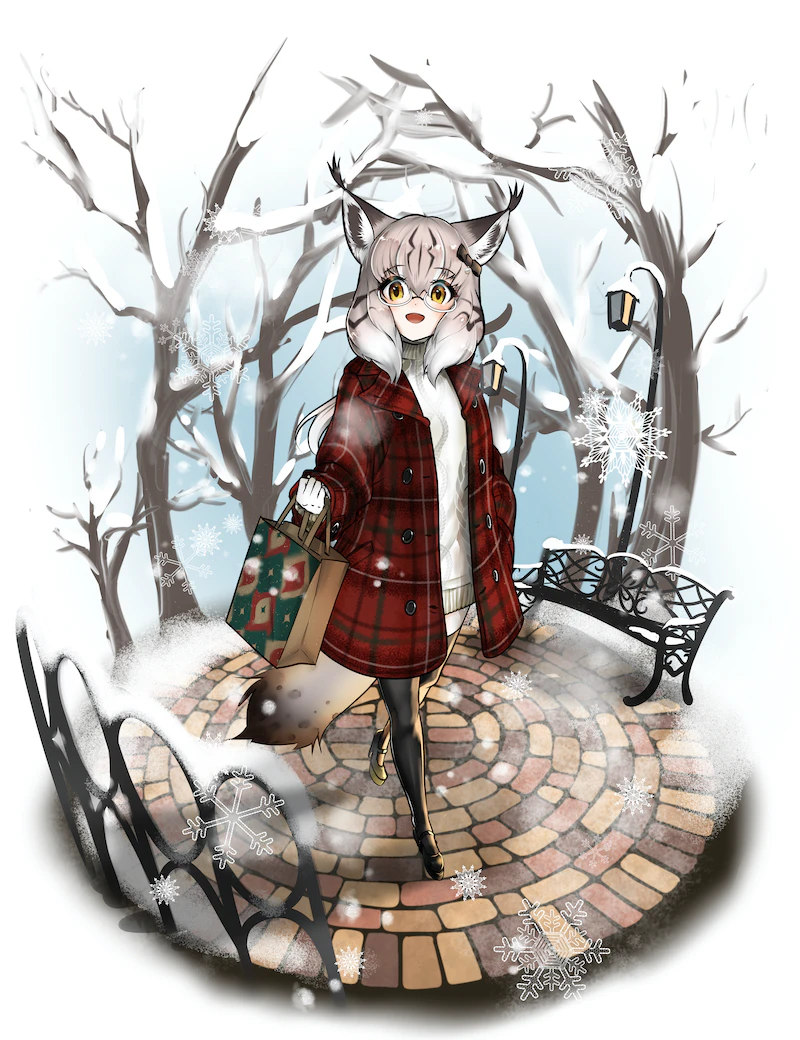 eurasian lynx (kemono friends) drawn by nan_okitsune