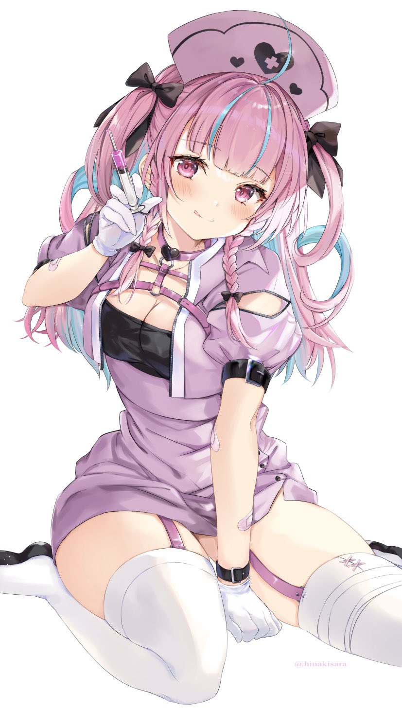 minato aqua (hololive and 1 more) drawn by hinakisara