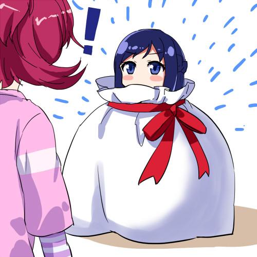 hishikawa rikka and aida mana (precure and 1 more) drawn by kurokawa_makoto
