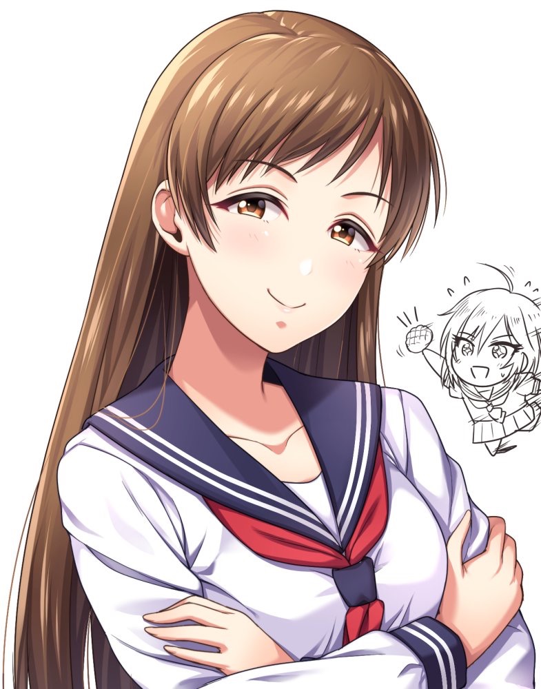 nitta minami and anastasia (idolmaster and 1 more) drawn by yoohi