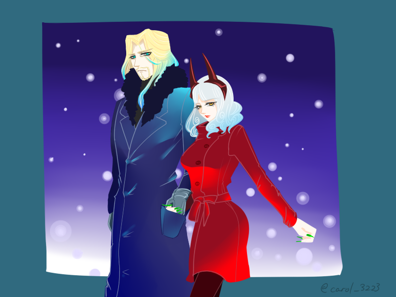 carmilla and vlad iii (fate and 2 more) drawn by karoru