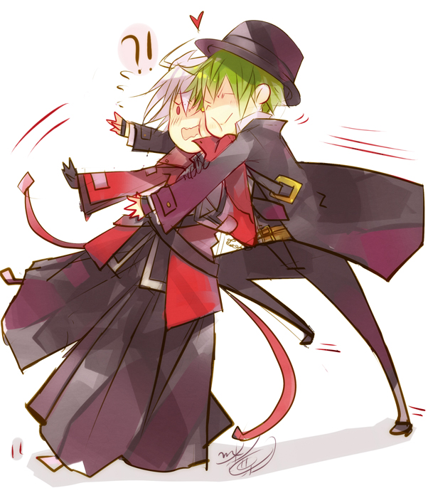 ragna the bloodedge and hazama (blazblue) drawn by minatsume