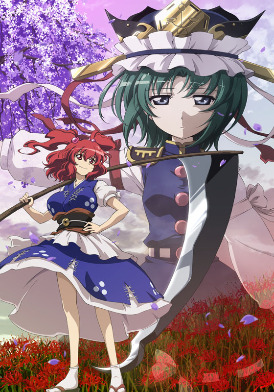 shiki eiki and onozuka komachi (touhou and 2 more) drawn by lunamoon