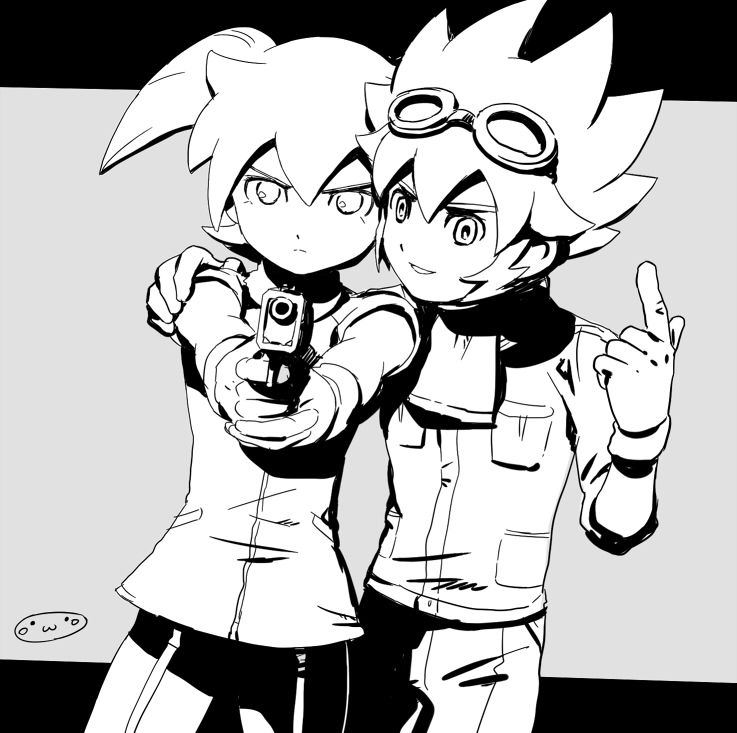 fei rune and saryuu evan (inazuma eleven and 2 more) drawn by mizuhara_aki