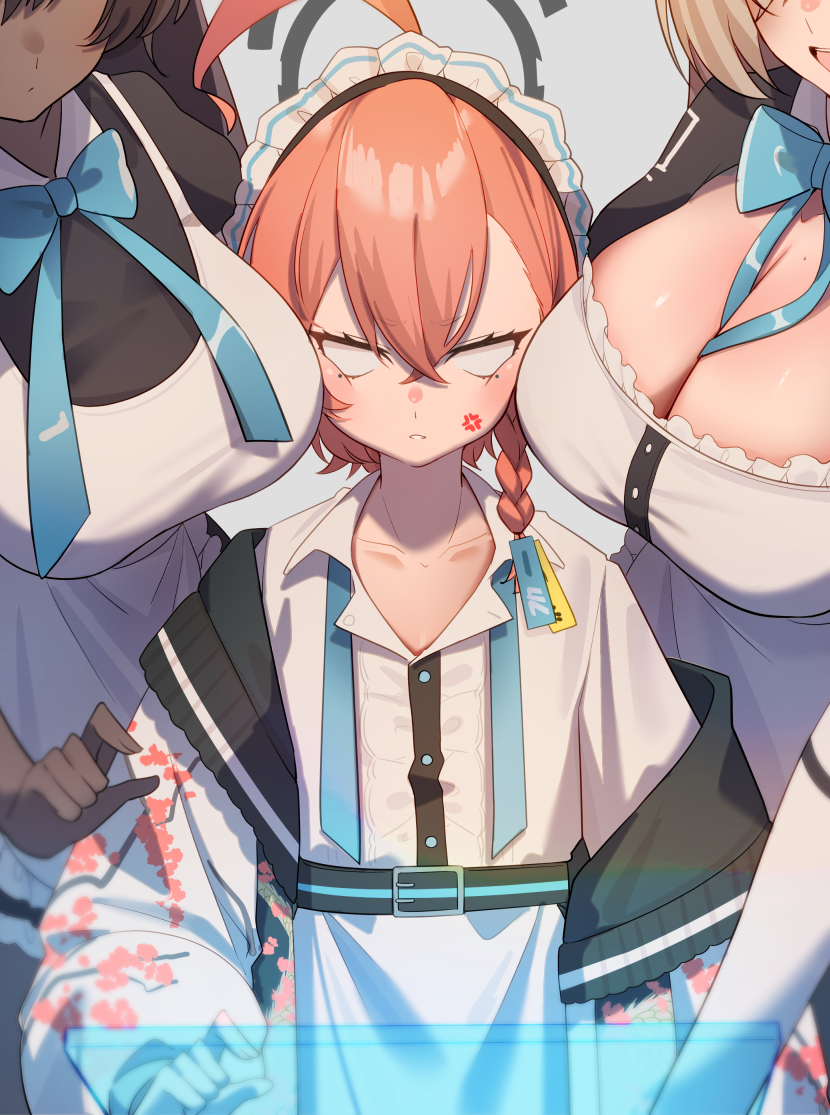 asuna, karin, and neru (blue archive) drawn by skoll_world