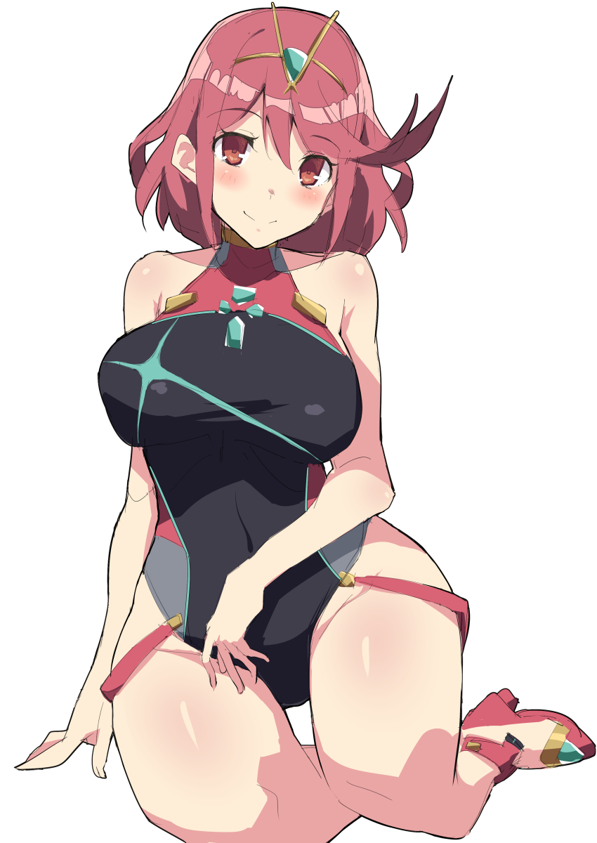 pyra (xenoblade chronicles and 1 more) drawn by kekemotsu