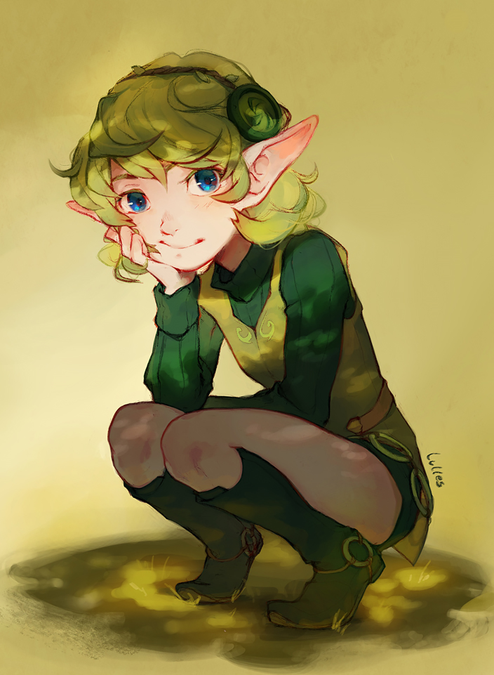 saria (the legend of zelda and 1 more) drawn by luisa_rafidi