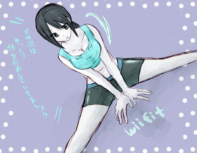 wii fit trainer (wii fit) drawn by shiroki_(ikamirinmgmg)