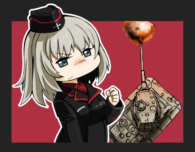 itsumi erika (girls und panzer) drawn by yunaka_(259808)