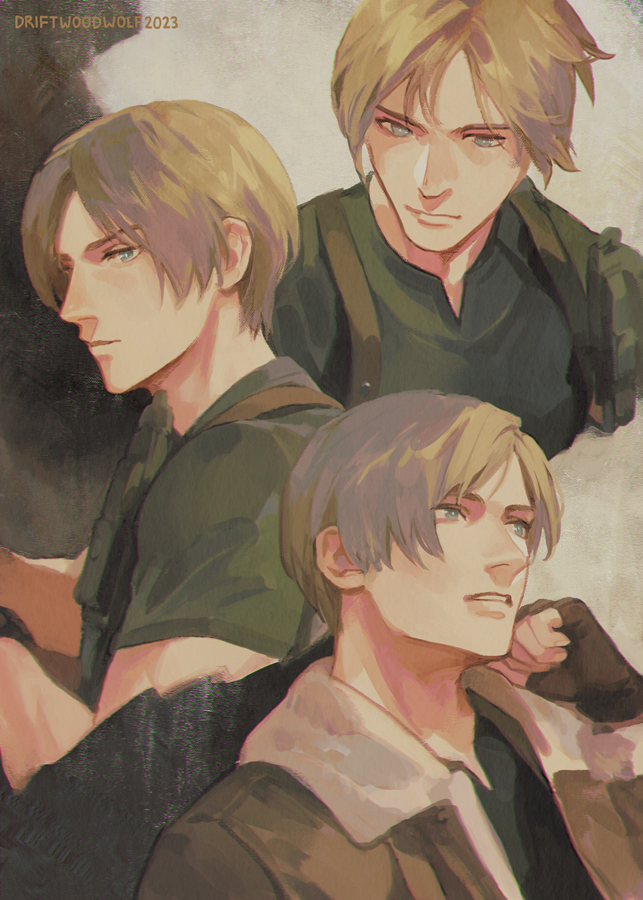 leon s. kennedy (resident evil and 1 more) drawn by driftwoodwolf