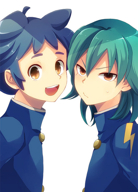 kariya masaki and kageyama hikaru (inazuma eleven and 1 more) drawn by yupopo_(hidame)