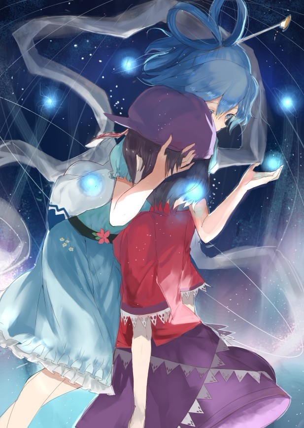 kaku seiga and miyako yoshika (touhou) drawn by ran_(bukeranwu)