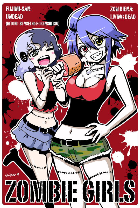 zombina and fujimi yomi (monster musume no iru nichijou and 1 more) drawn by shake-o