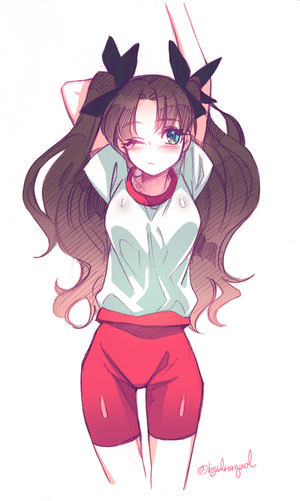 tohsaka rin (fate and 1 more) drawn by byulrorqual