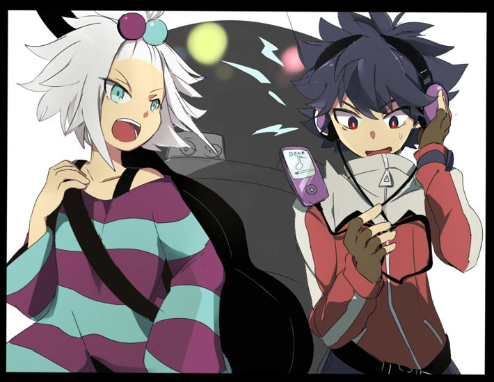 roxie and hugh (pokemon and 1 more) drawn by ktmkw119