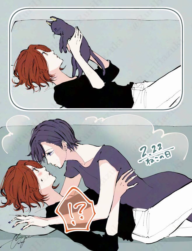 yoshino kikyo and matsunaga kaede (original) drawn by hazuki_ruri