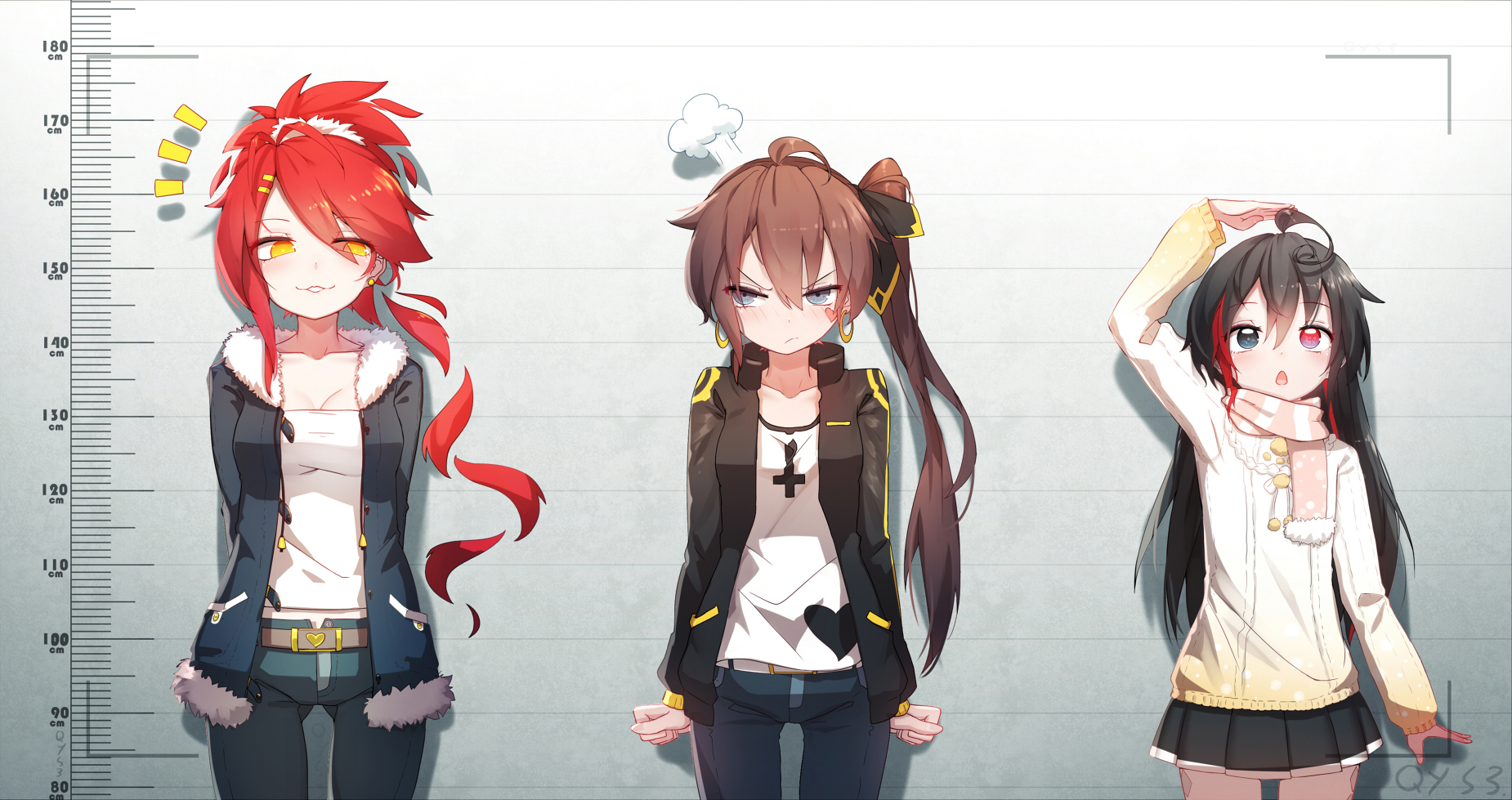 Qian Ye Tian Ling And Li Original Drawn By Bai Yemeng Danbooru