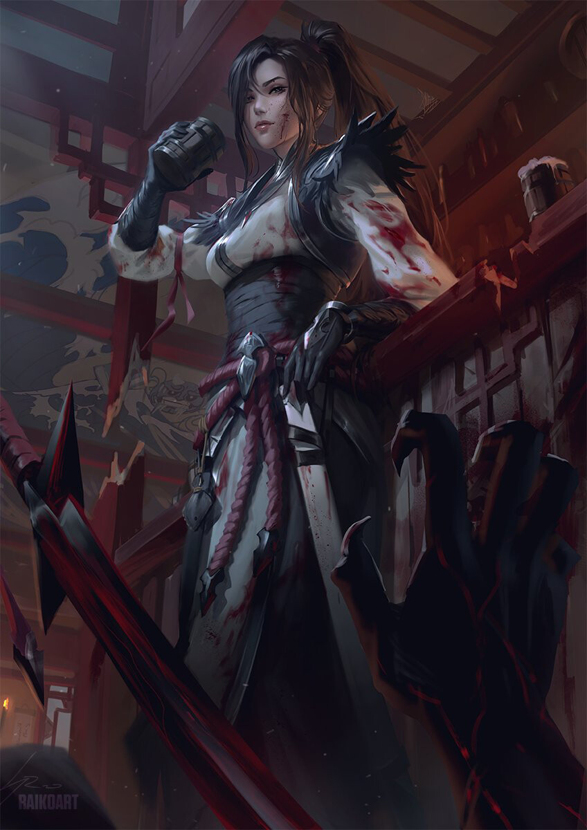 akane sgail (original) drawn by raikoart