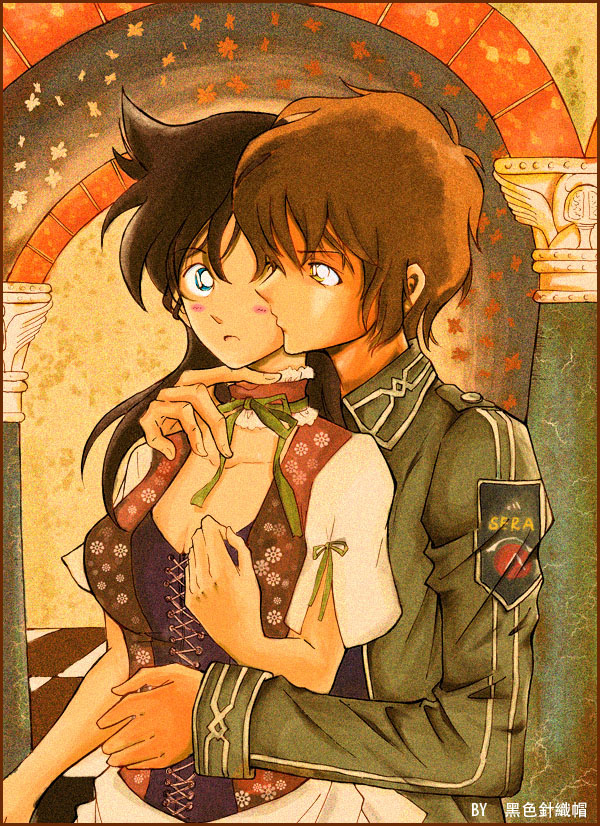 mouri ran and sera masumi (meitantei conan) drawn by kuroinittobou