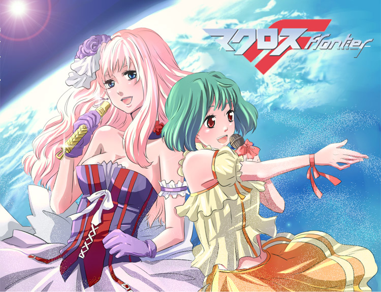 sheryl nome and ranka lee (macross and 1 more) drawn by mashua