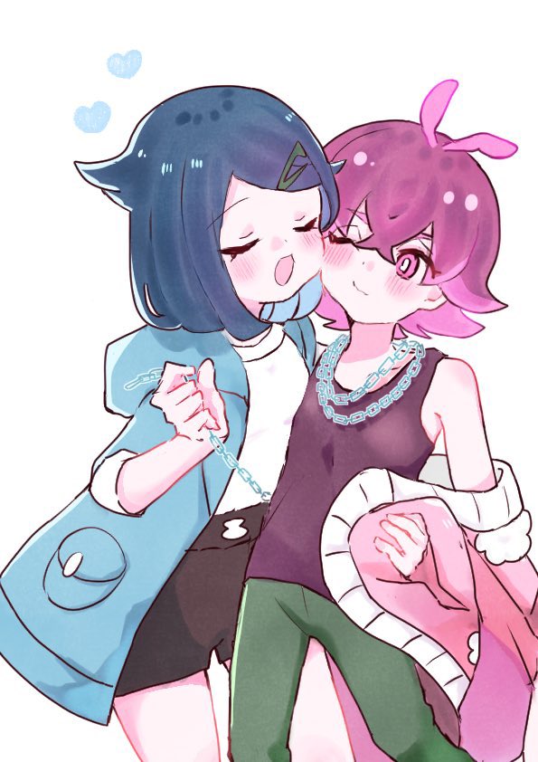 liko and dot (pokemon and 1 more) drawn by 3yk0_h