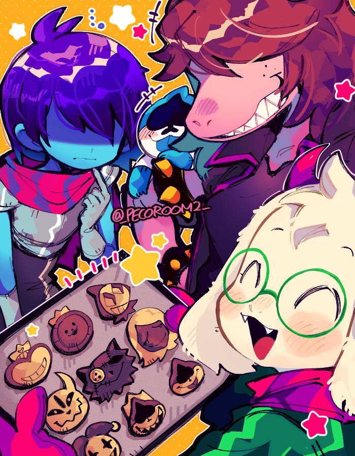 kris, ralsei, susie, lancer, jevil, and 7 more (deltarune) drawn by repikinoko