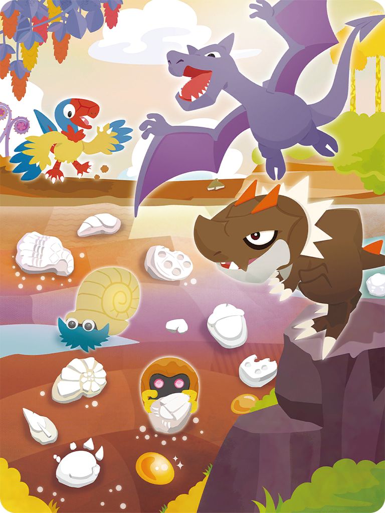 aerodactyl, omanyte, kabuto, archen, and tyrunt (pokemon and 1 more)