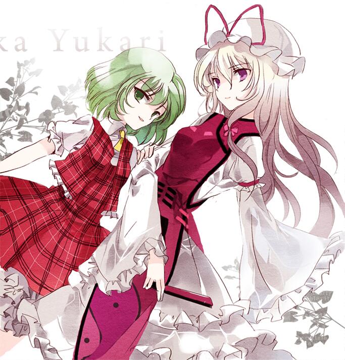 yakumo yukari and kazami yuuka (touhou) drawn by cierra_(ra-bit)