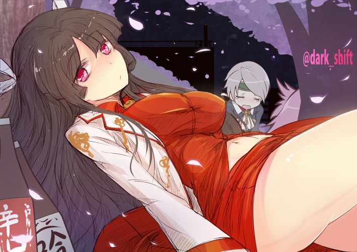 jun'you, chitose, and hiyou (kantai collection) drawn by llowoll