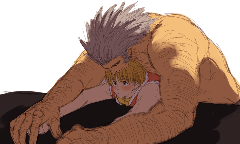 shalnark and uvogin (hunter x hunter) drawn by hanba_guyokota