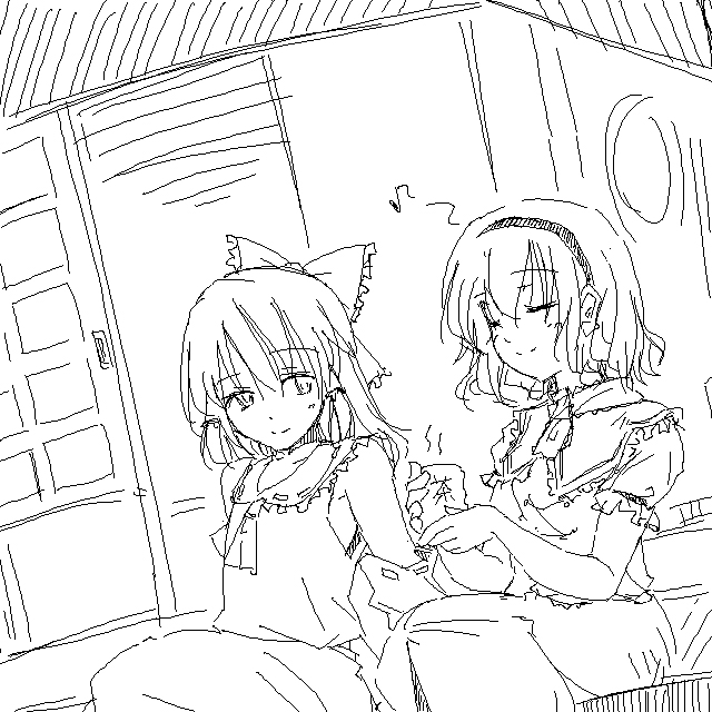 hakurei reimu and alice margatroid (touhou) drawn by lysander_z